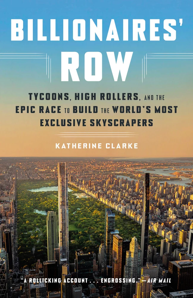 Book titled "Billionaire's Row" by Katherine Clarke