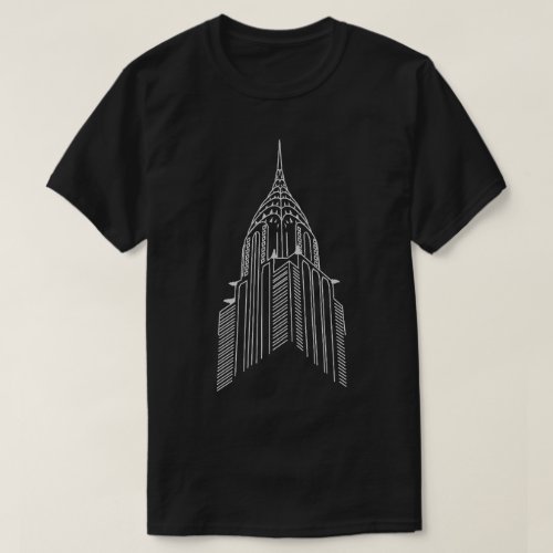 Trending Simplistic t-shirt featuring New York's Chrysler Building