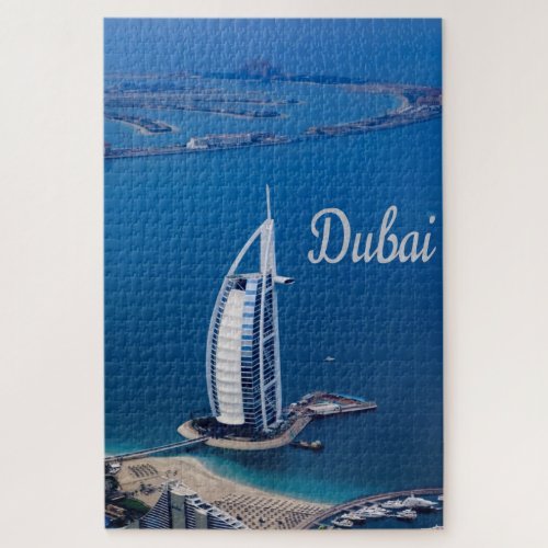 Jigsaw Puzzle featuring the Dubai coastline and the Burj Al Arab