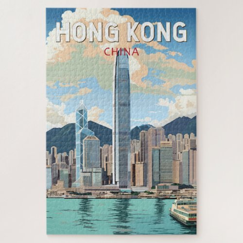 Hong Kong city skyscrapers jigsaw puzzle