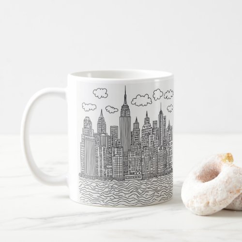 New York skyscrapers mug