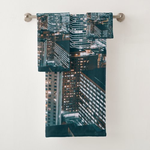 Toronto city themed bath towel set