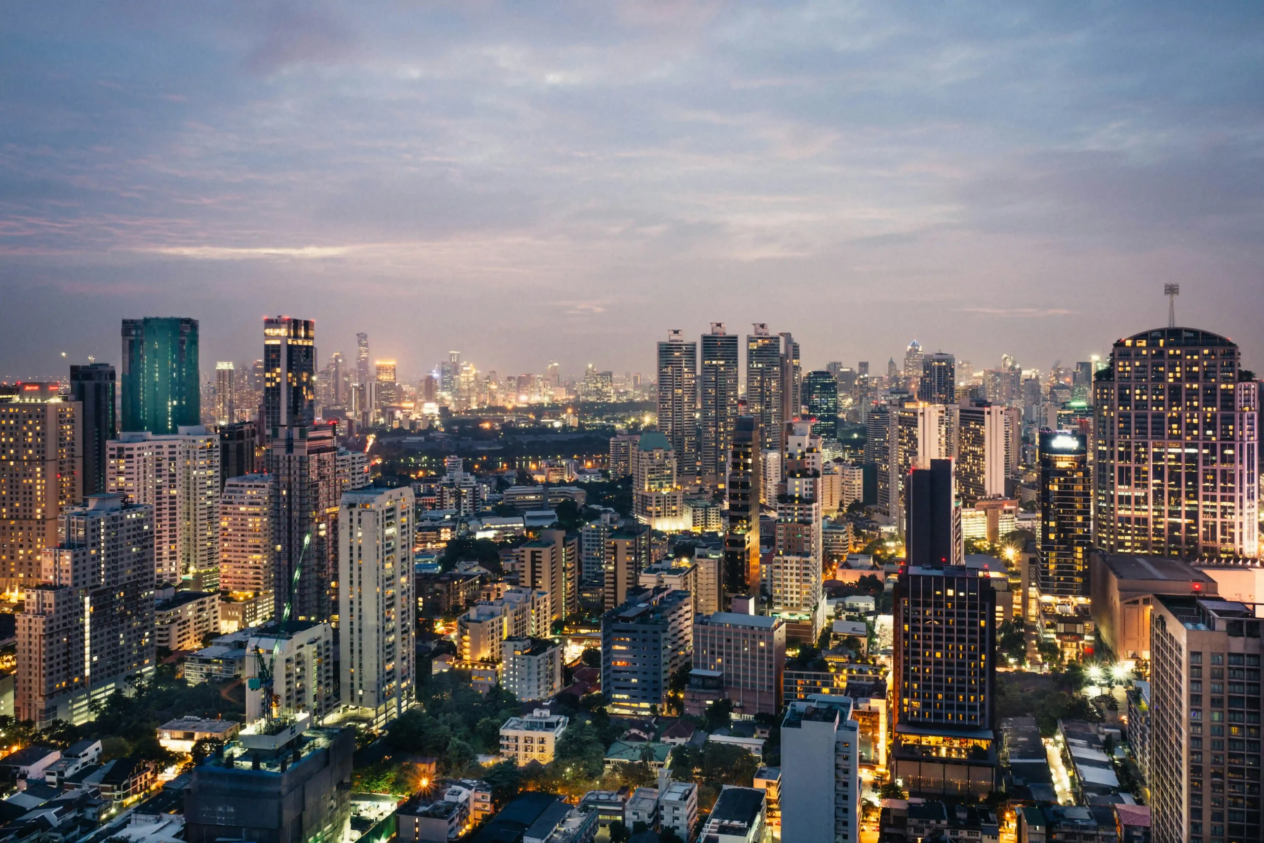Top 10 Countries with the Most Skyscrapers in the World 2025 Luminous skyline of Bangkok at night