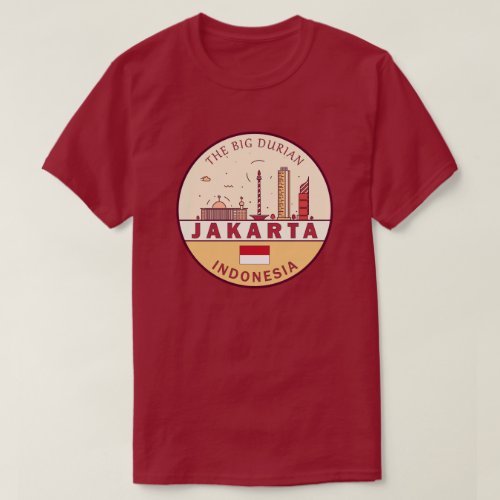 Merch Merch jakarta city skyline t shirt