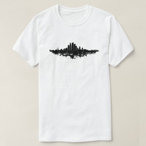 Los Angeles skyline t-shirt with a simple silhouette design