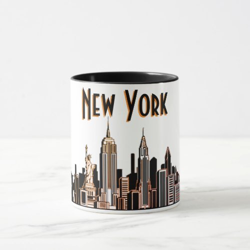 New York skyline coffee mug