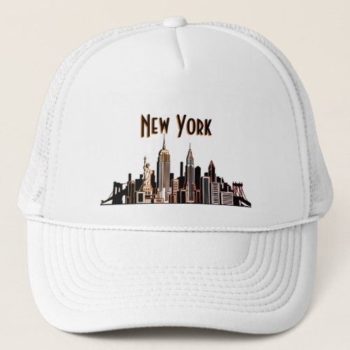 New York City skyline hat