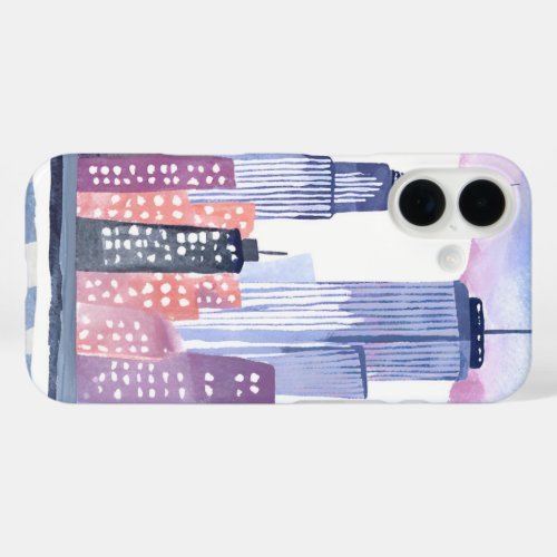 Watercolour New York iPhone case