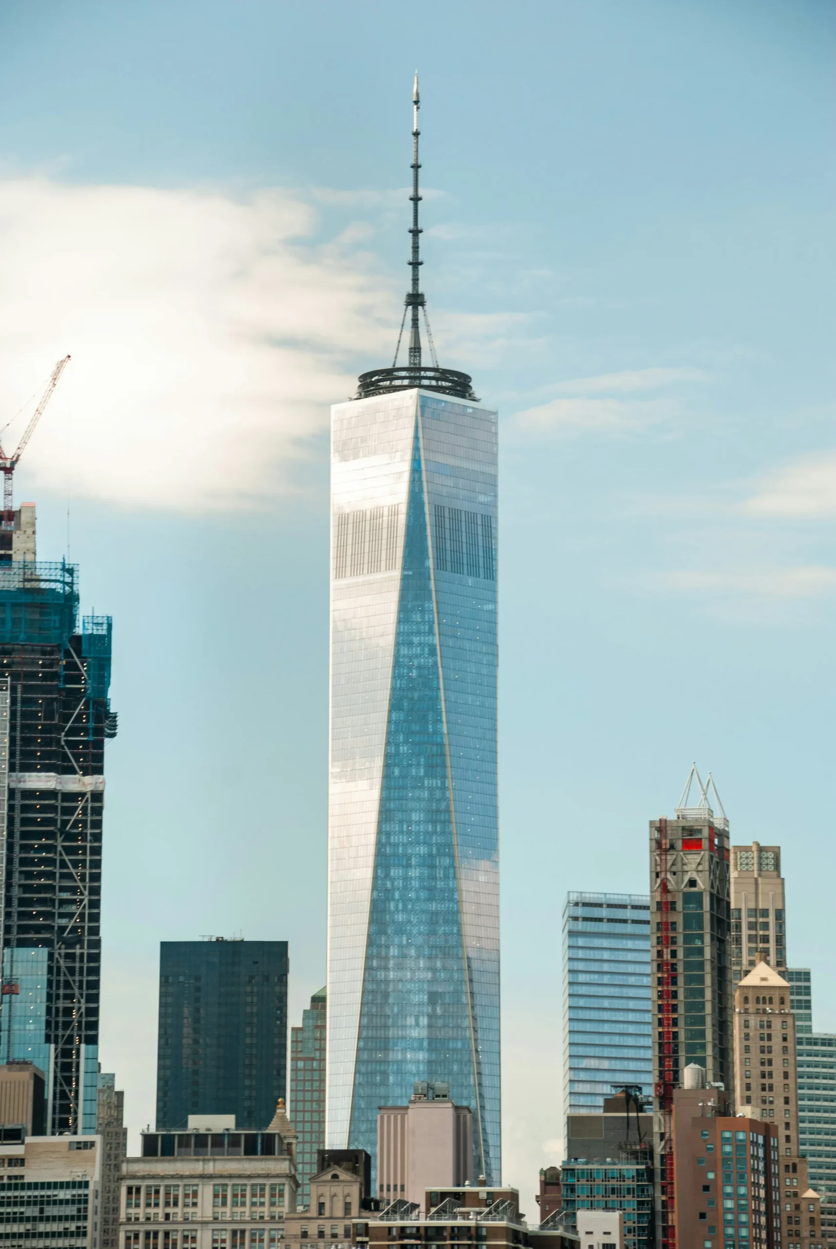 One World Trade Center: Stats, Architecture, and Fun Facts The One World Trade Center, also known as the Freedom Tower, stands prominently in Lower Manhattan's skyline, showcasing its distinctive crystalline structure and symbolic design.